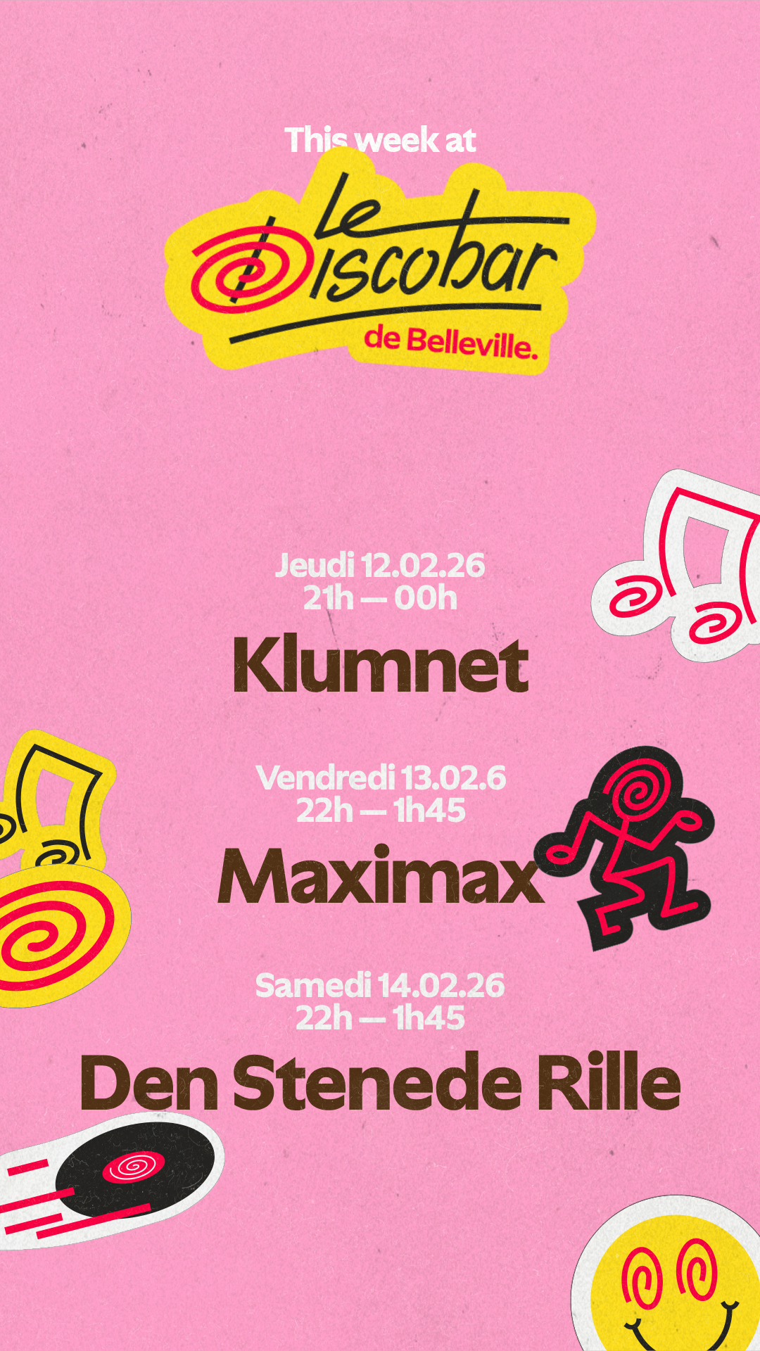 Programmation de la semaine – Le Discobar