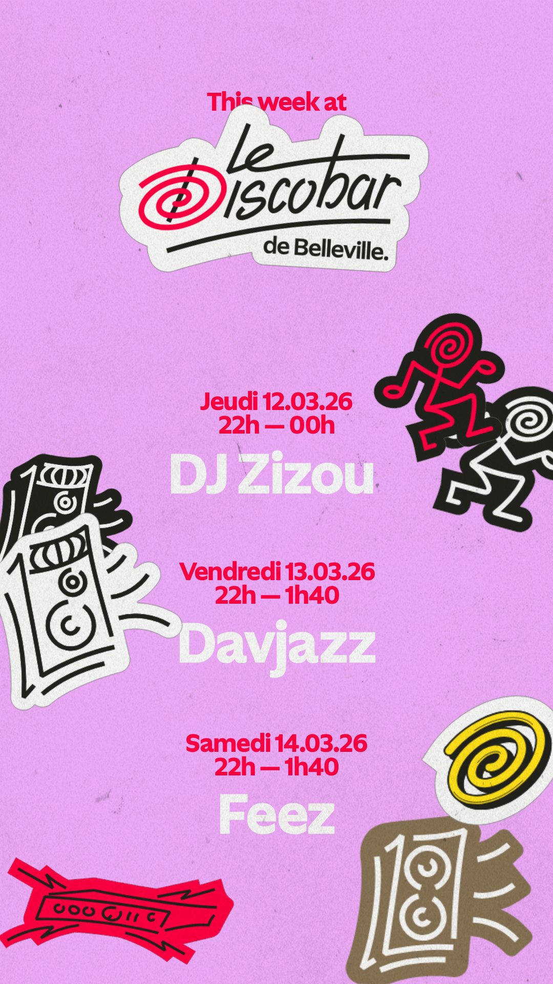 Programmation de la semaine – Le Discobar